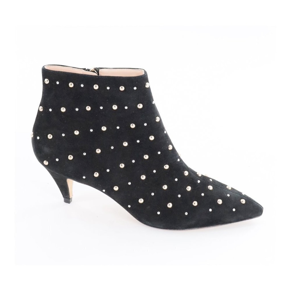 KATE‎ SPADE Starr Pointed Toe Studded Suede Ankle Bootie Size 7.5 - Picture 4 of 10